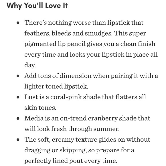 Illamasqua Lip Coloring Pencil Duo in Pink & Red - Picture 2 of 6